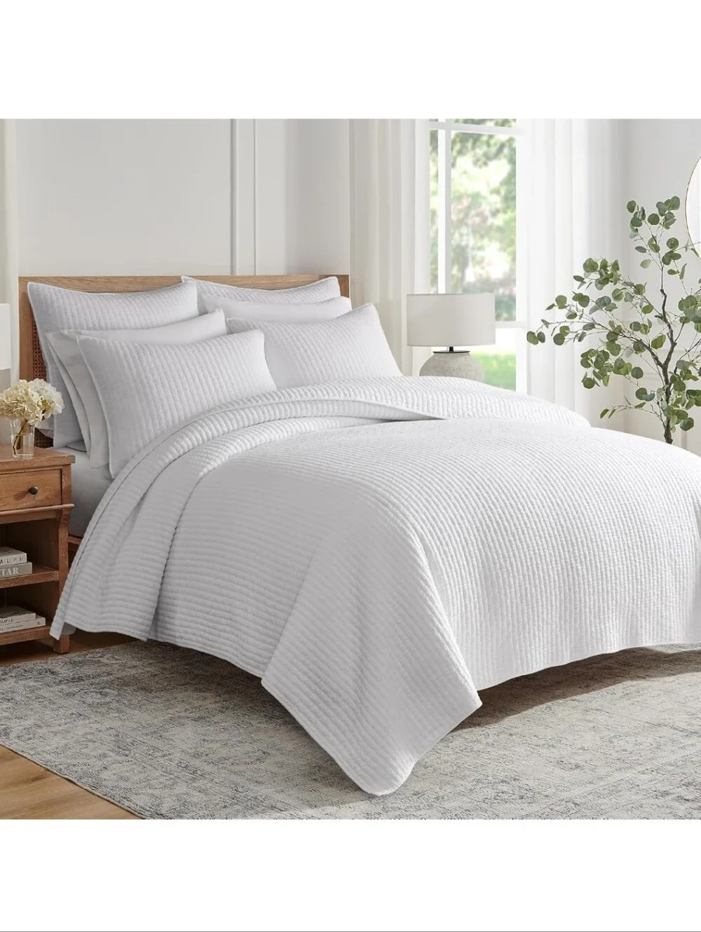 Levtex Home Cross Stitch Reversible Twin XL/Twin Quilt Set (68x86in)